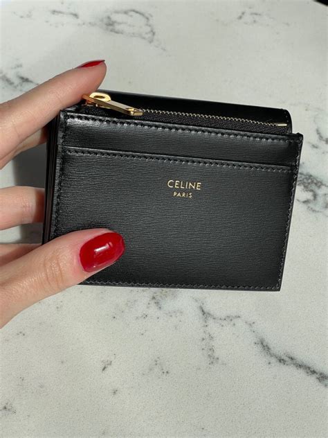 celine triomphe wallet detachable|celine triomphe card holder.